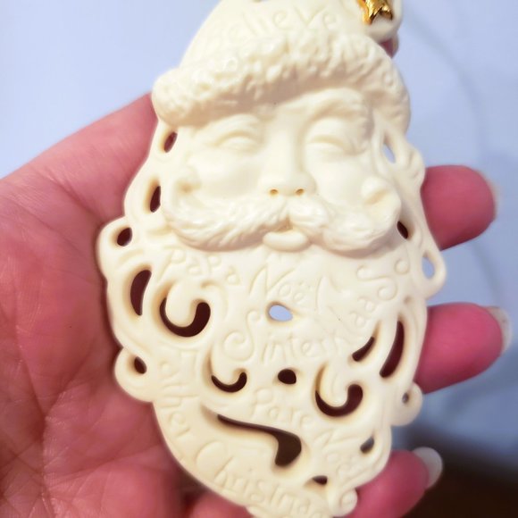 2002 Hallmark Christmas Ornament Lot Bisque Porcelain We Call Him Santa Yuletide - Picture 9 of 10